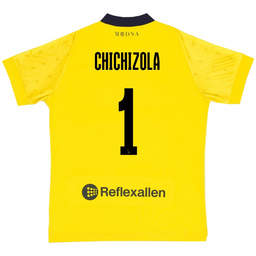ילדים לאנדרו צ'יצ'יזולה #1 צהוב כחול נייבי ג'רזי ביתית 2025/26 חולצה קצרה