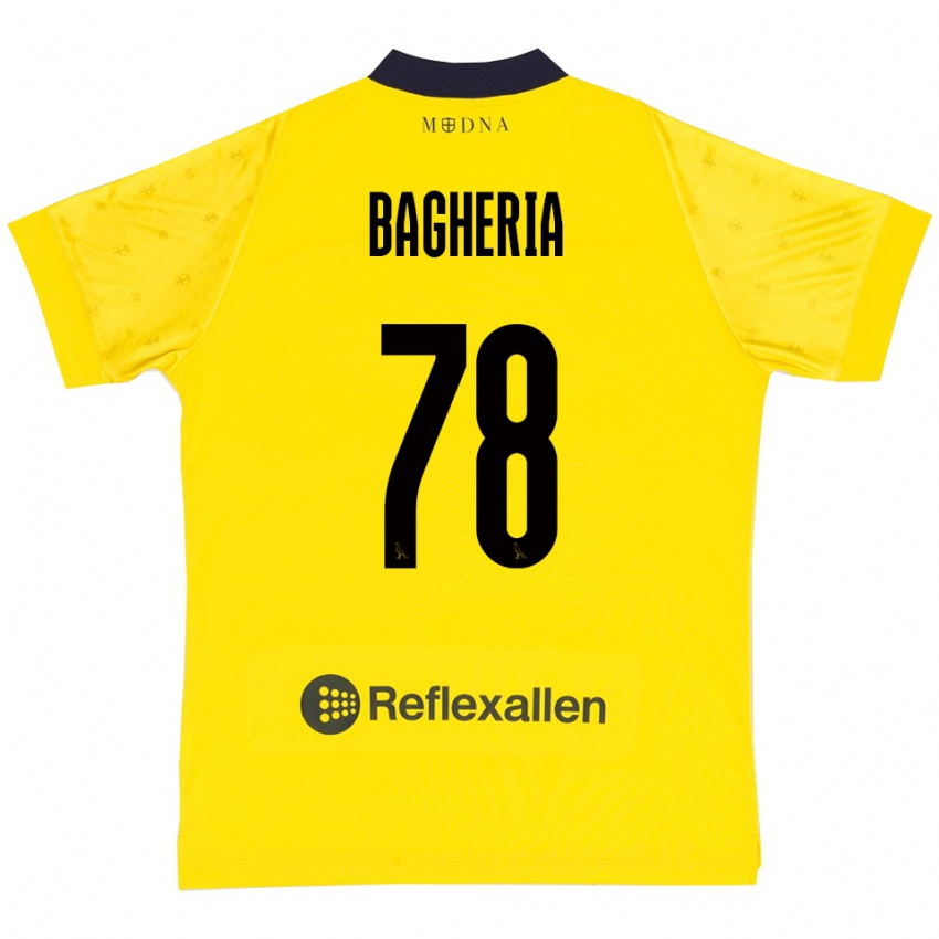 ילדים Fabrizio Bagheria #78 צהוב כחול נייבי ג'רזי ביתית 2025/26 חולצה קצרה