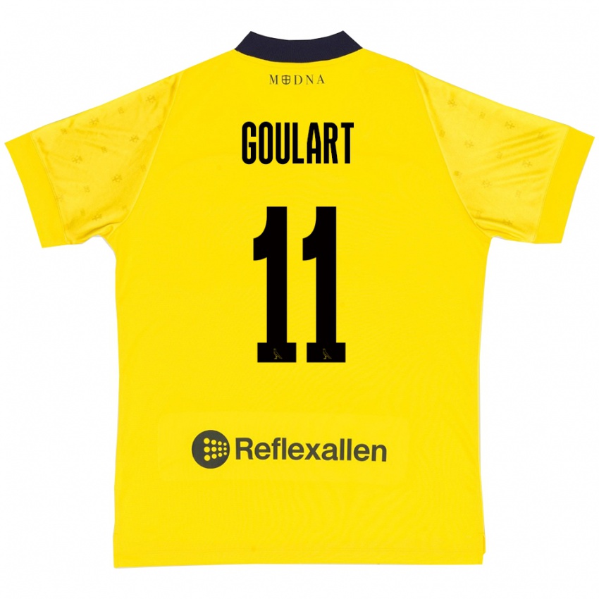 ילדים Yago Goulart #11 צהוב כחול נייבי ג'רזי ביתית 2025/26 חולצה קצרה