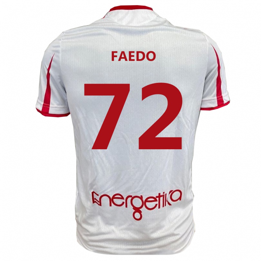 ילדים קרלו פאדו #72 לבן אדום ג'רזי ביתית 2025/26 חולצה קצרה