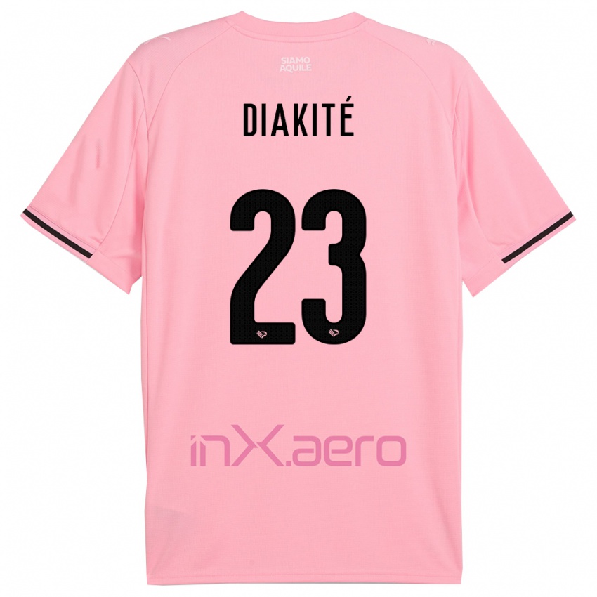 ילדים סלים דיאקיטה #23 ורוד שחור ג'רזי ביתית 2025/26 חולצה קצרה