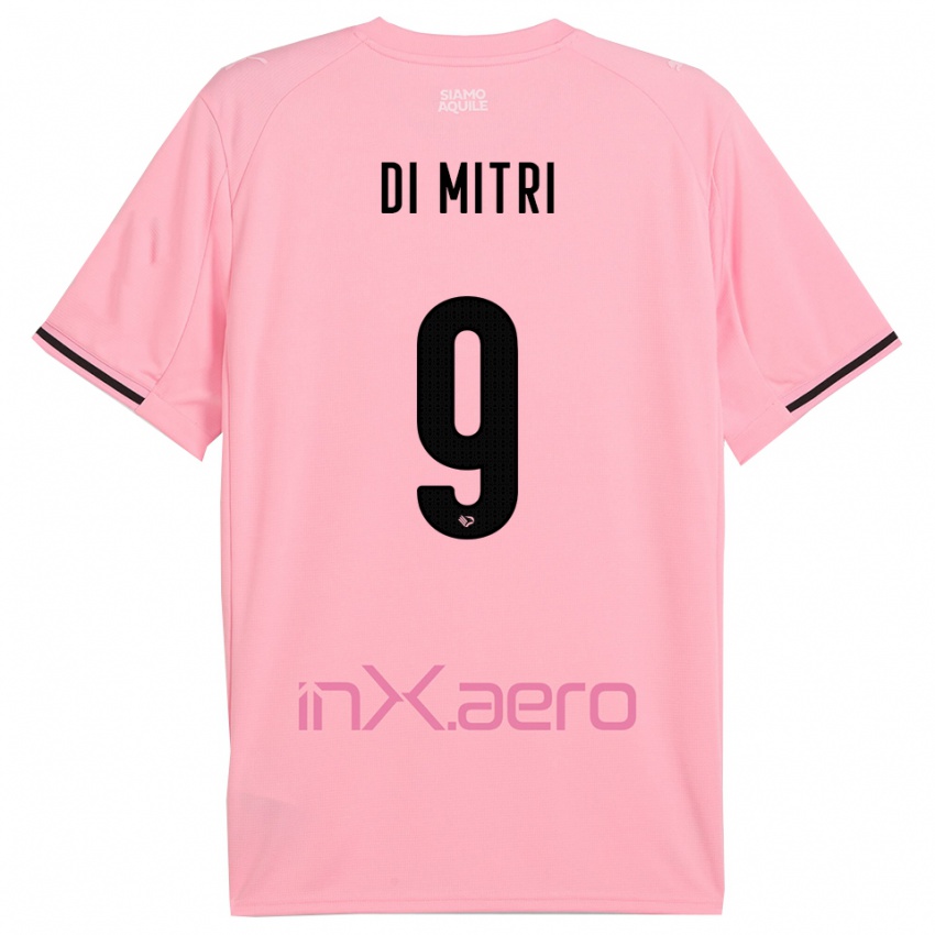 ילדים סלבטורה די מיטרי #9 ורוד שחור ג'רזי ביתית 2025/26 חולצה קצרה