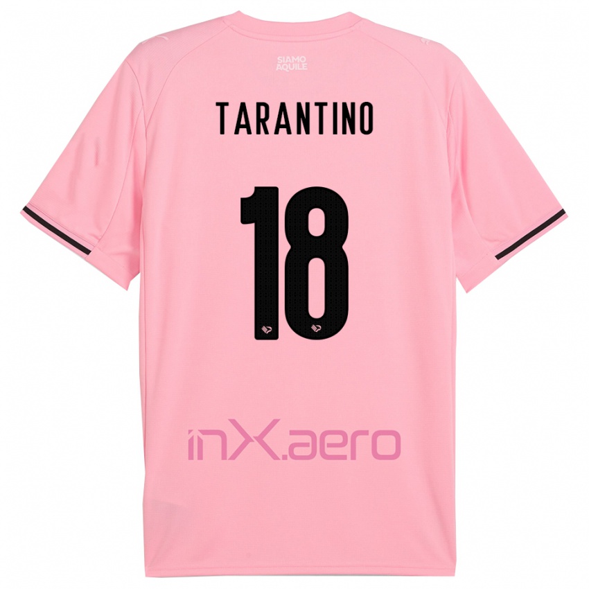 ילדים Antonino Tarantino #18 ורוד שחור ג'רזי ביתית 2025/26 חולצה קצרה