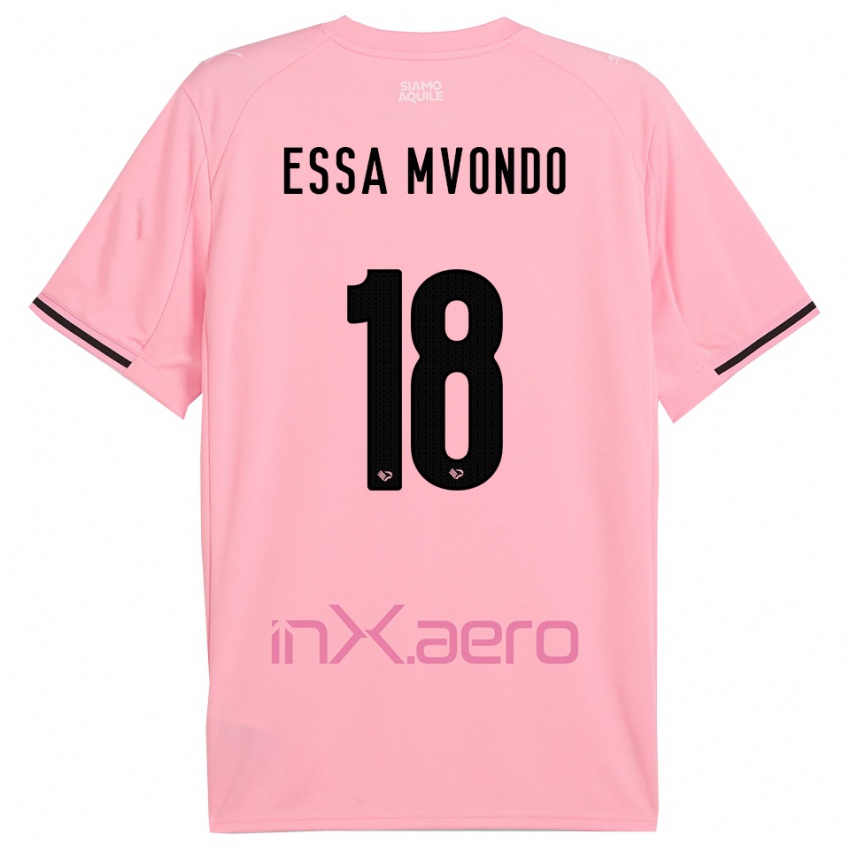 ילדים Troy Evans Essa Mvondo #18 ורוד שחור ג'רזי ביתית 2025/26 חולצה קצרה