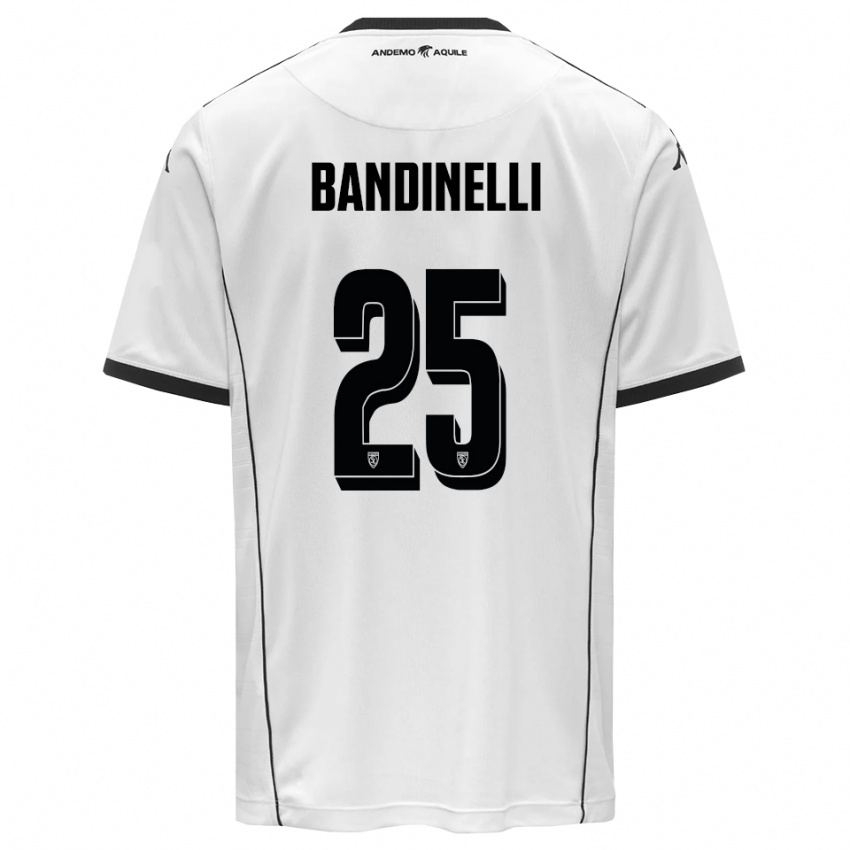 ילדים פיליפו באנדילני #25 לבן שחור ג'רזי ביתית 2025/26 חולצה קצרה