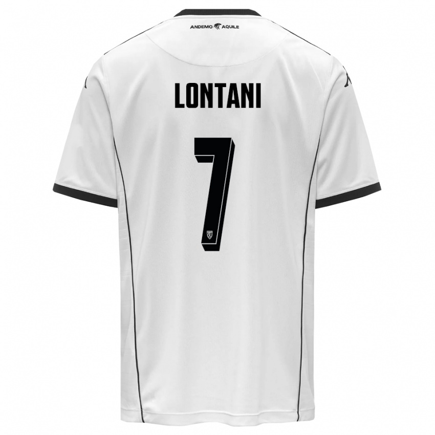 ילדים Matteo Lontani #7 לבן שחור ג'רזי ביתית 2025/26 חולצה קצרה