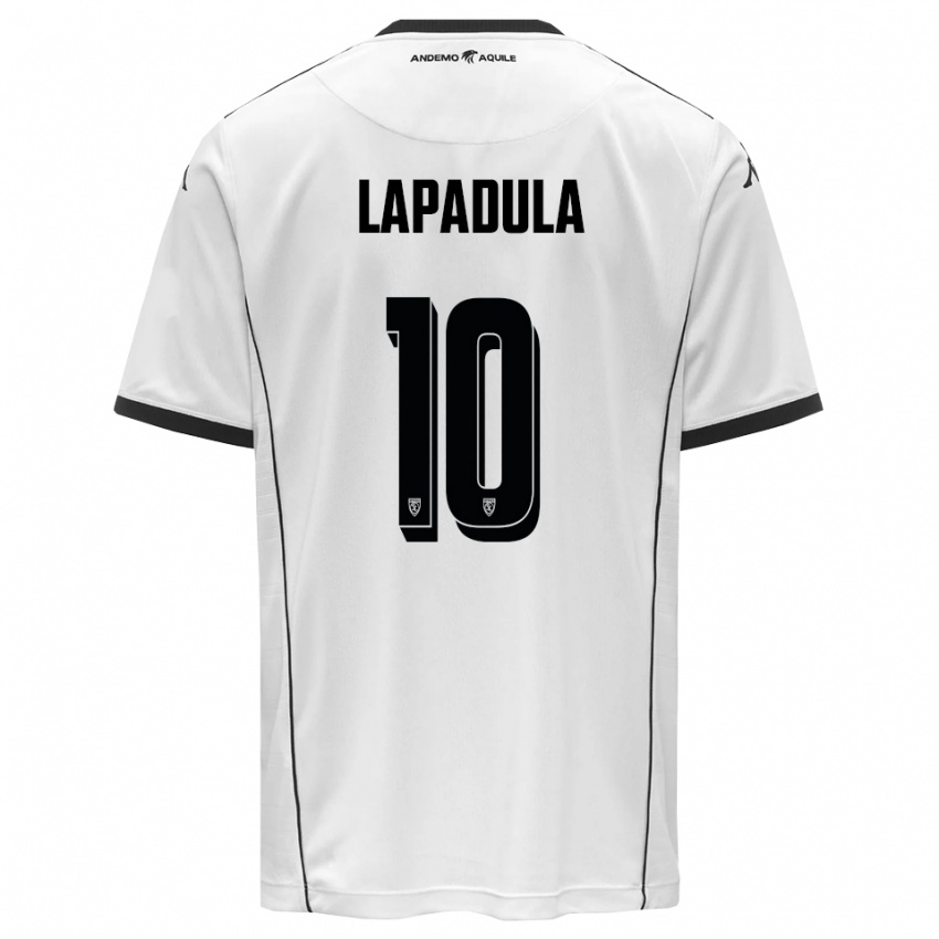 ילדים ג'אנלוקה לפאדולה #10 לבן שחור ג'רזי ביתית 2025/26 חולצה קצרה