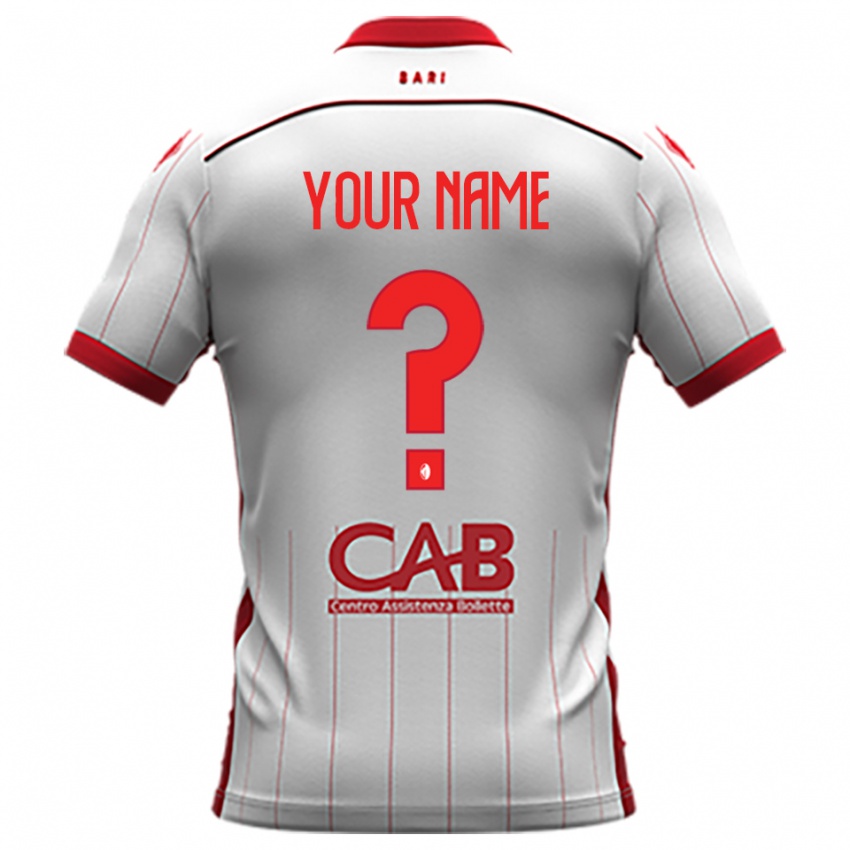 ילדים השם שלך #0 לבן אדום ג'רזי ביתית 2025/26 חולצה קצרה