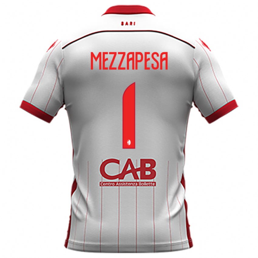 ילדים Alessandro Mezzapesa #1 לבן אדום ג'רזי ביתית 2025/26 חולצה קצרה