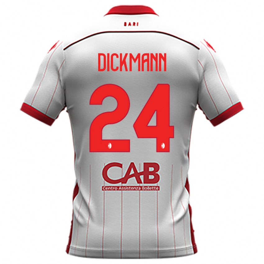 ילדים לורנצו דיקמן #24 לבן אדום ג'רזי ביתית 2025/26 חולצה קצרה