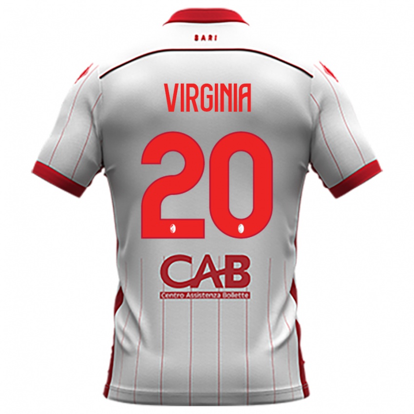 ילדים Kiswensida Virginia #20 לבן אדום ג'רזי ביתית 2025/26 חולצה קצרה