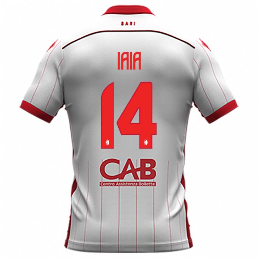 ילדים Pasquale Iaia #14 לבן אדום ג'רזי ביתית 2025/26 חולצה קצרה