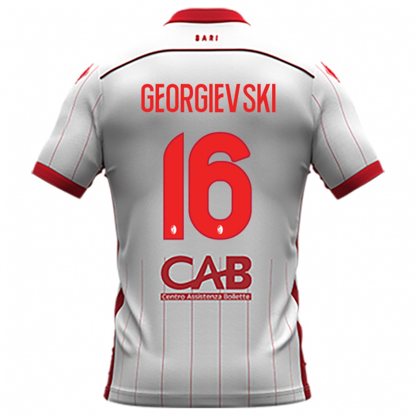 ילדים טומה גאורגייבסקי #16 לבן אדום ג'רזי ביתית 2025/26 חולצה קצרה