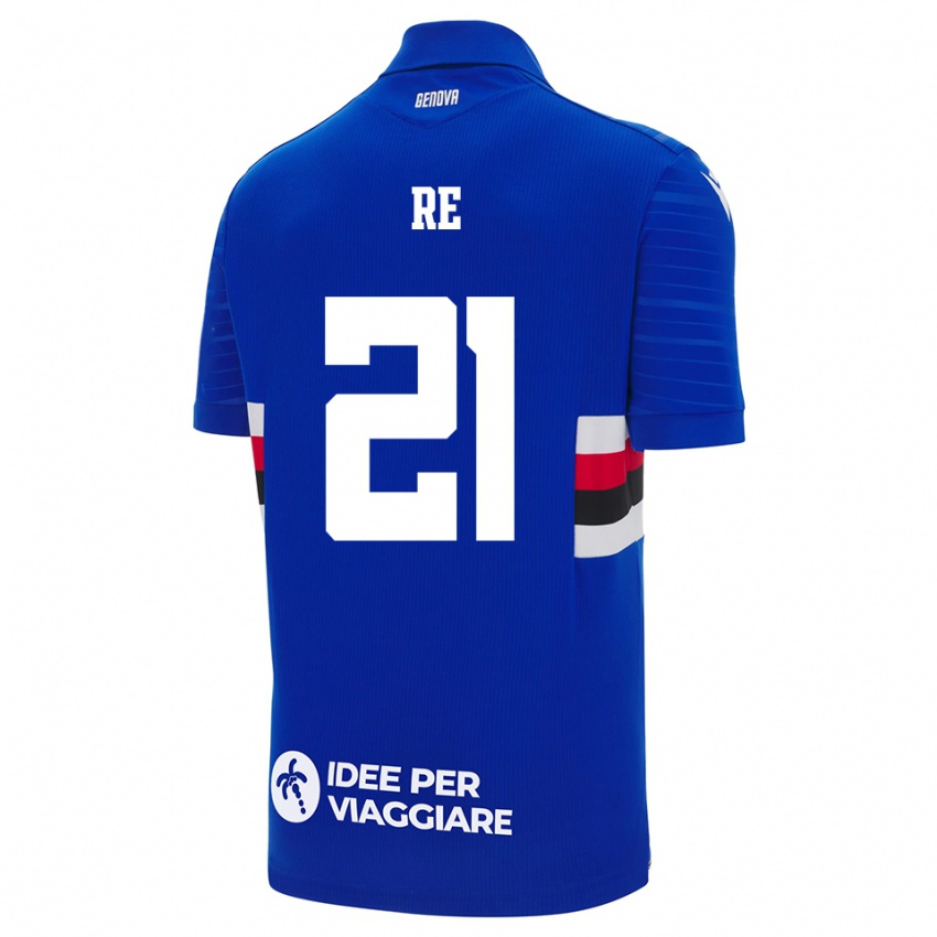 ילדים Cecilia Re #21 כחול לבן ג'רזי ביתית 2025/26 חולצה קצרה
