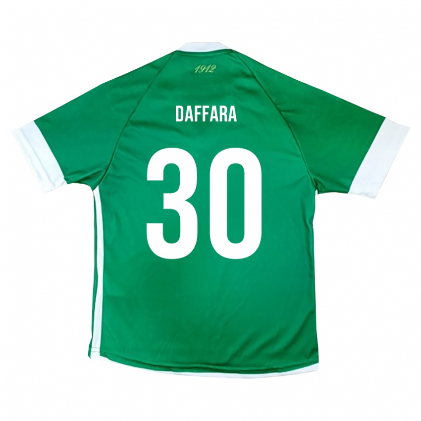 ילדים ג'ובאני דאפרה #30 ירוק לבן ג'רזי ביתית 2025/26 חולצה קצרה