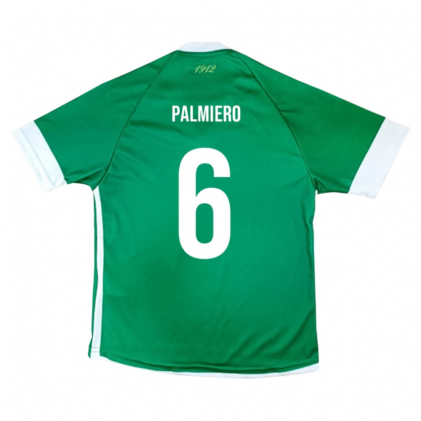 ילדים לוקה פאלמיירו #6 ירוק לבן ג'רזי ביתית 2025/26 חולצה קצרה
