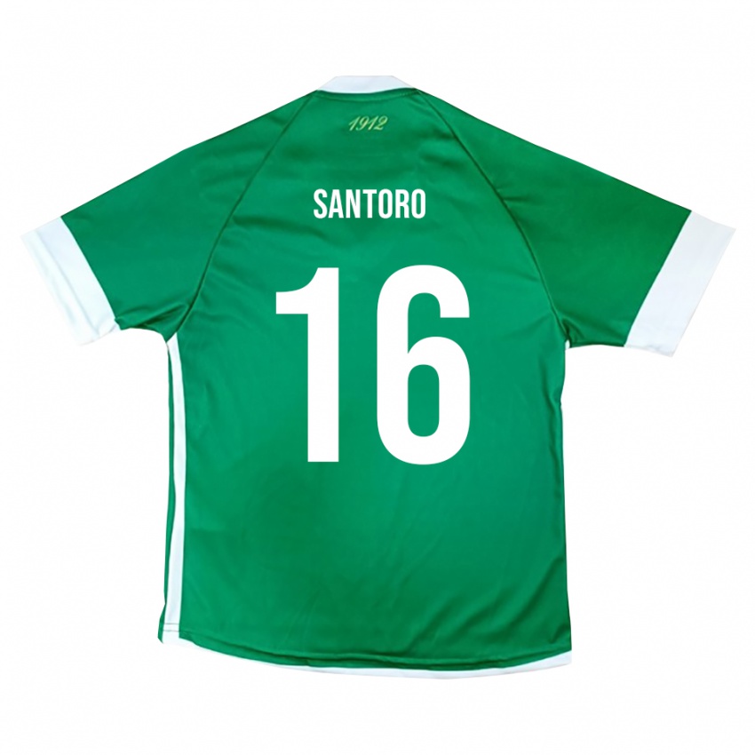 ילדים Vittorio Santoro #16 ירוק לבן ג'רזי ביתית 2025/26 חולצה קצרה