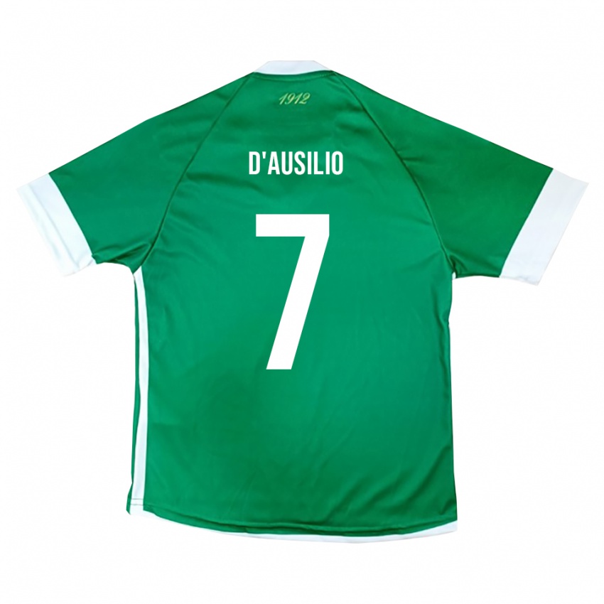 ילדים מיקלה ד'אוסיליו #7 ירוק לבן ג'רזי ביתית 2025/26 חולצה קצרה