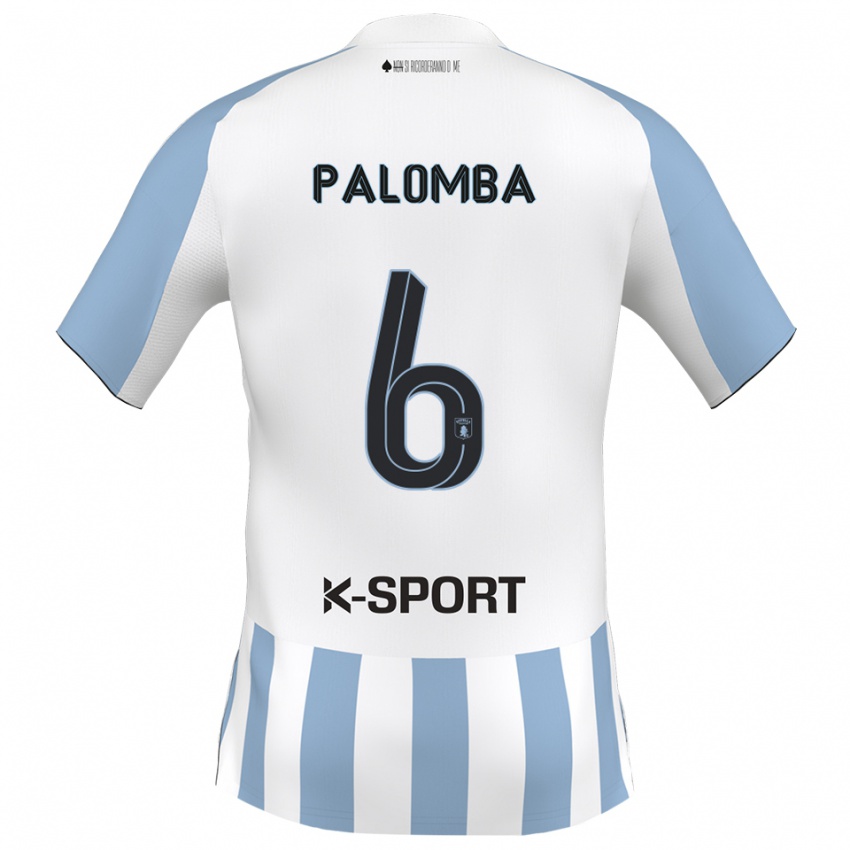 ילדים לואיג׳י פאלומבה #6 לבן כחול שמיים ג'רזי ביתית 2025/26 חולצה קצרה