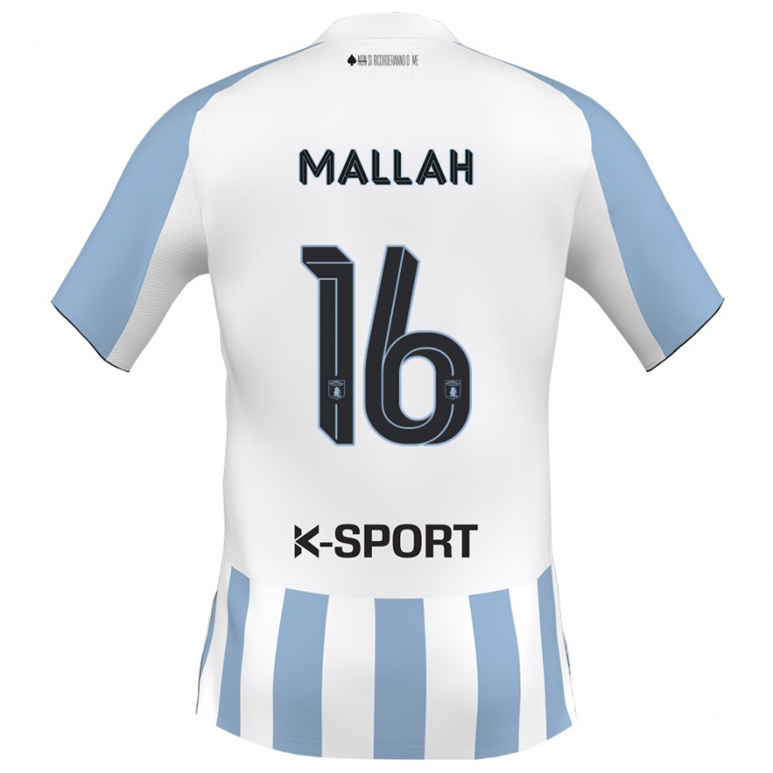 ילדים Rachid Mallah #16 לבן כחול שמיים ג'רזי ביתית 2025/26 חולצה קצרה