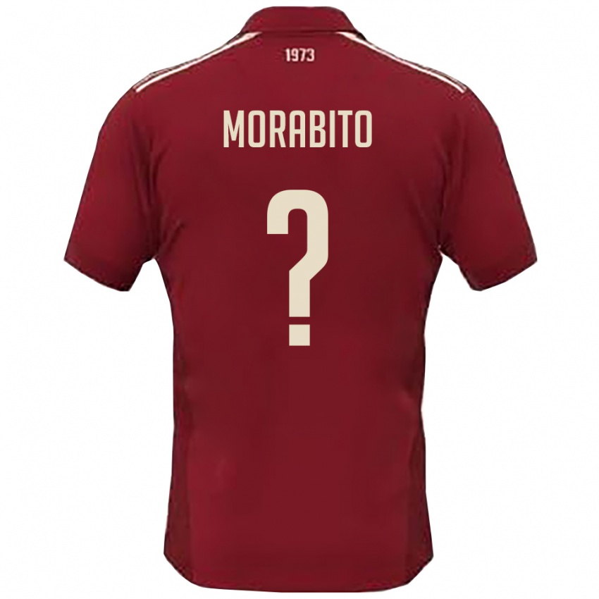 ילדים Francesco Morabito #0 בורדו לבן ג'רזי ביתית 2025/26 חולצה קצרה