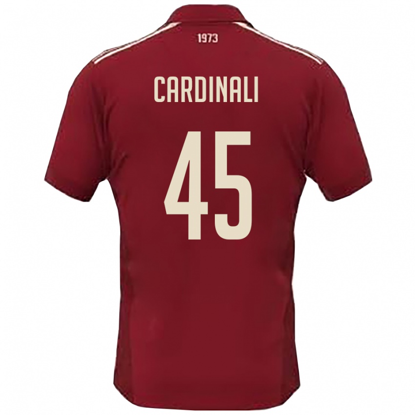 ילדים מתאו קרדינלי #45 בורדו לבן ג'רזי ביתית 2025/26 חולצה קצרה