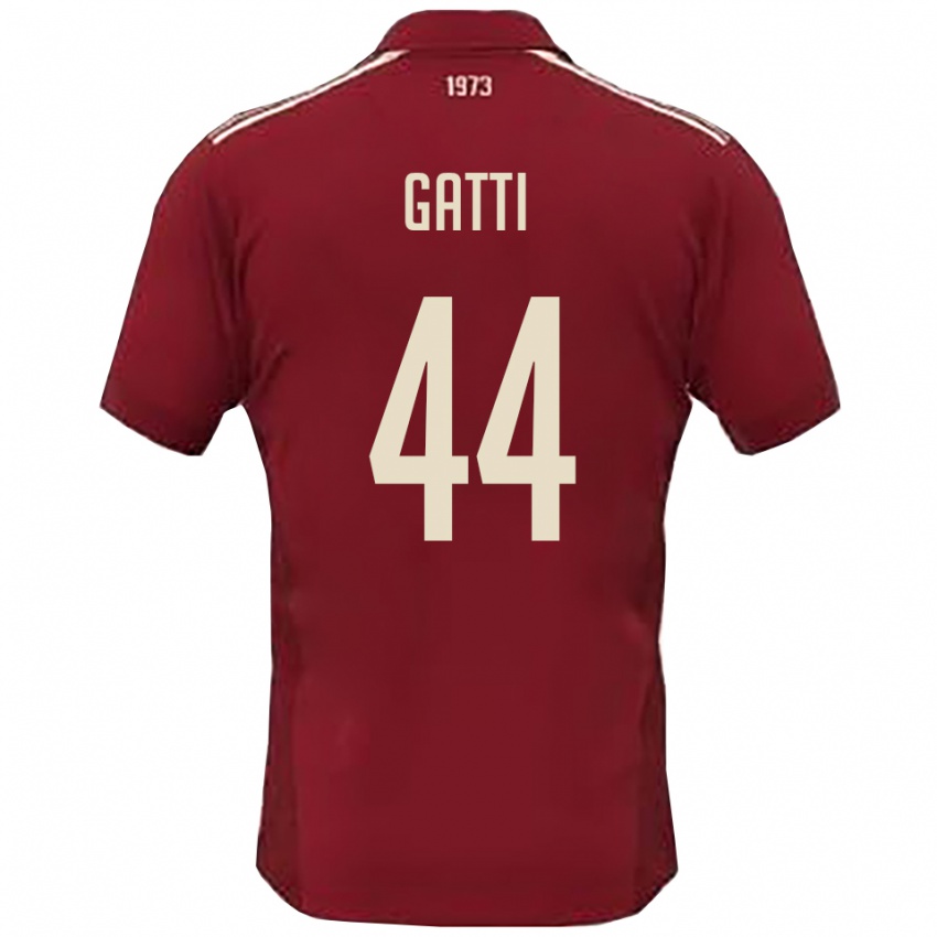 ילדים ריקרדו גאטי #44 בורדו לבן ג'רזי ביתית 2025/26 חולצה קצרה