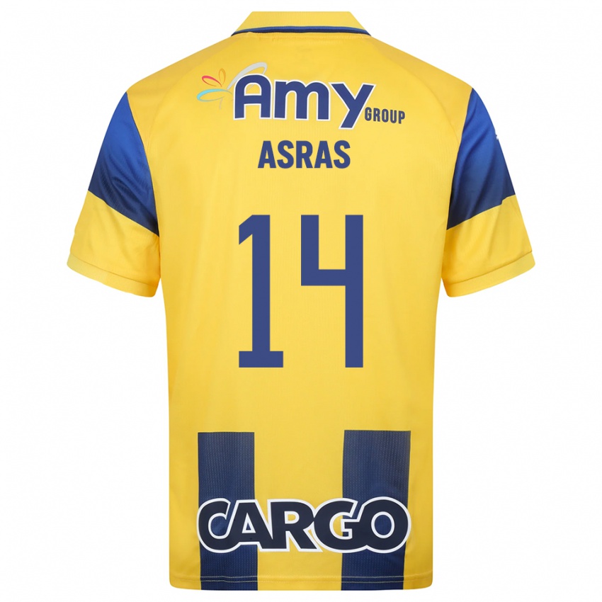 ילדים בטיסה של אסרס #14 צהוב כחול נייבי ג'רזי ביתית 2025/26 חולצה קצרה