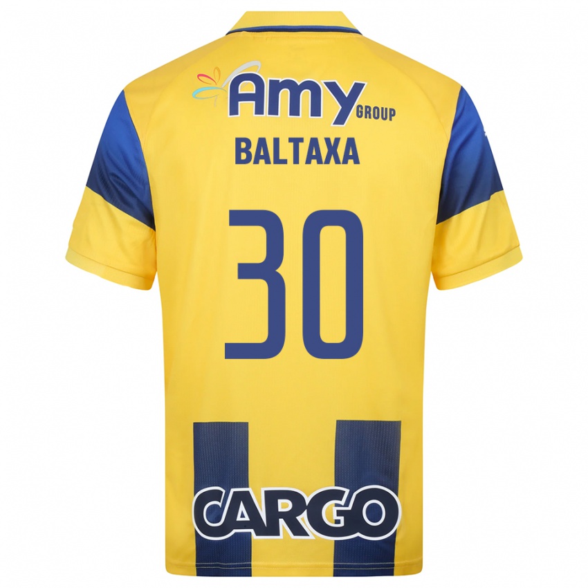 ילדים מתן בלטקסה #30 צהוב כחול נייבי ג'רזי ביתית 2025/26 חולצה קצרה