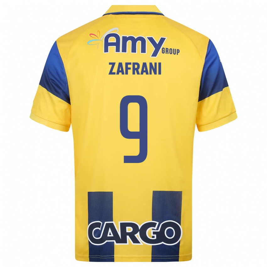 ילדים זה זעפרן #9 צהוב כחול נייבי ג'רזי ביתית 2025/26 חולצה קצרה