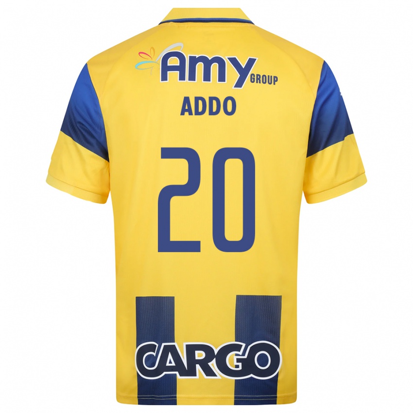 ילדים הנרי אדו #20 צהוב כחול נייבי ג'רזי ביתית 2025/26 חולצה קצרה