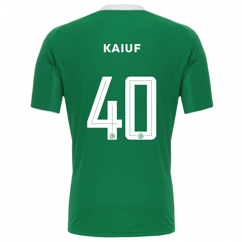 ילדים שריף קאיוף #40 ירוק לבן ג'רזי ביתית 2025/26 חולצה קצרה