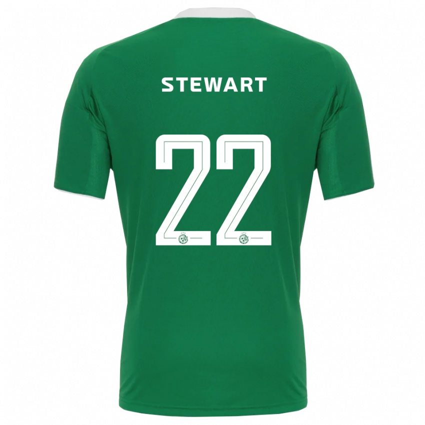 ילדים טריבאנטה סטיוארט #22 ירוק לבן ג'רזי ביתית 2025/26 חולצה קצרה
