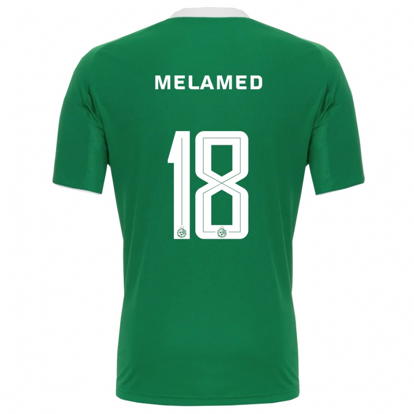 ילדים גיא מלמד #18 ירוק לבן ג'רזי ביתית 2025/26 חולצה קצרה