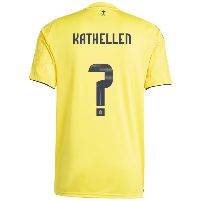 ילדים קתלין סוזה #0 צהוב שחור ג'רזי ביתית 2025/26 חולצה קצרה