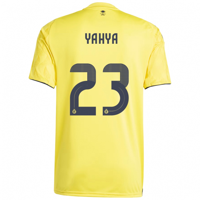 ילדים איימן יחיא #23 צהוב שחור ג'רזי ביתית 2025/26 חולצה קצרה