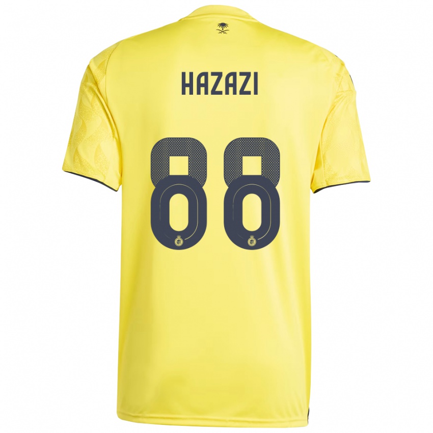 ילדים באסאם עבדולה ב. חזאזי #88 צהוב שחור ג'רזי ביתית 2025/26 חולצה קצרה