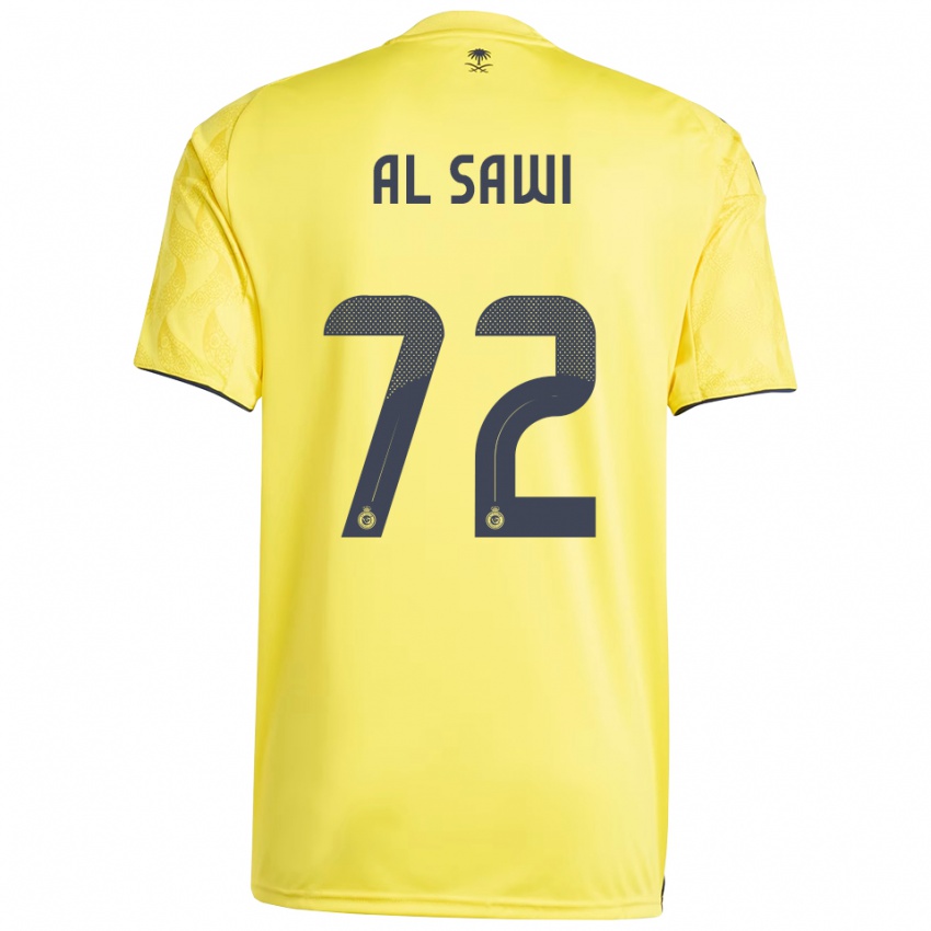 ילדים Etaf Al-Sawi #72 צהוב שחור ג'רזי ביתית 2025/26 חולצה קצרה