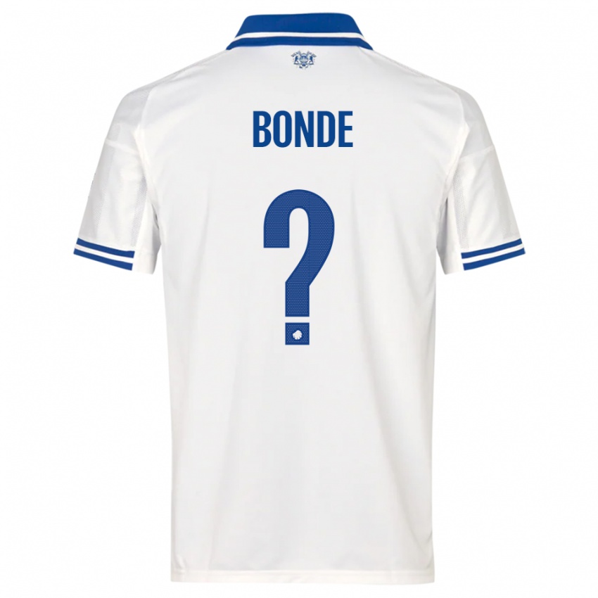 ילדים Rode Bonde #0 לבן כחול ג'רזי ביתית 2025/26 חולצה קצרה