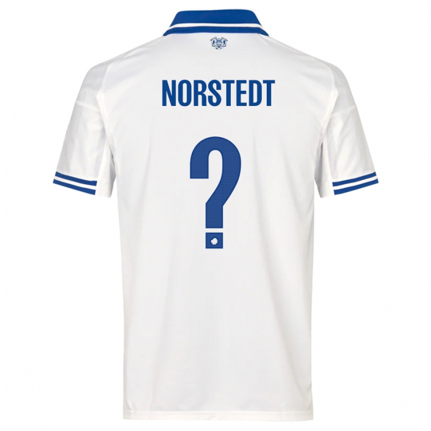 ילדים Liam Norstedt #0 לבן כחול ג'רזי ביתית 2025/26 חולצה קצרה