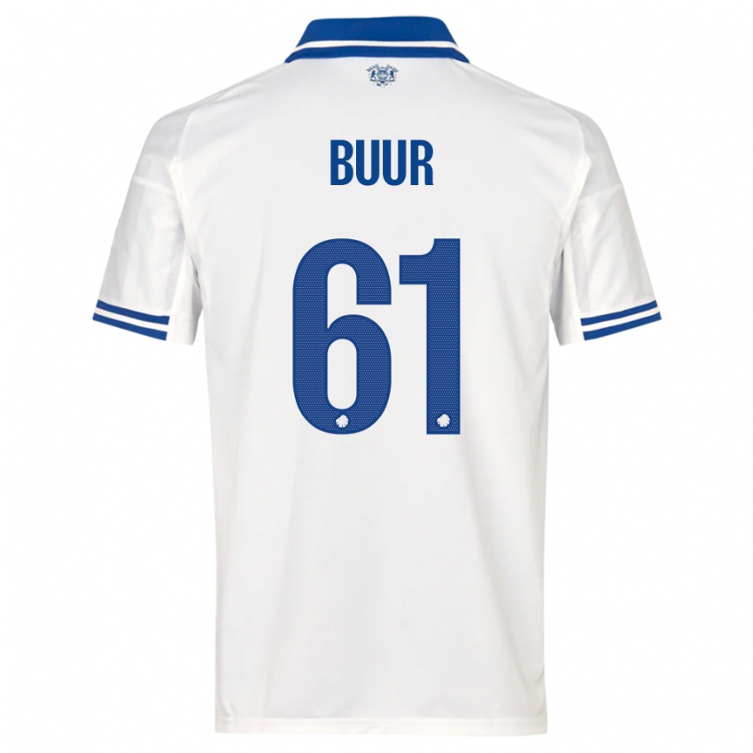 ילדים אוסקר בואר #61 לבן כחול ג'רזי ביתית 2025/26 חולצה קצרה