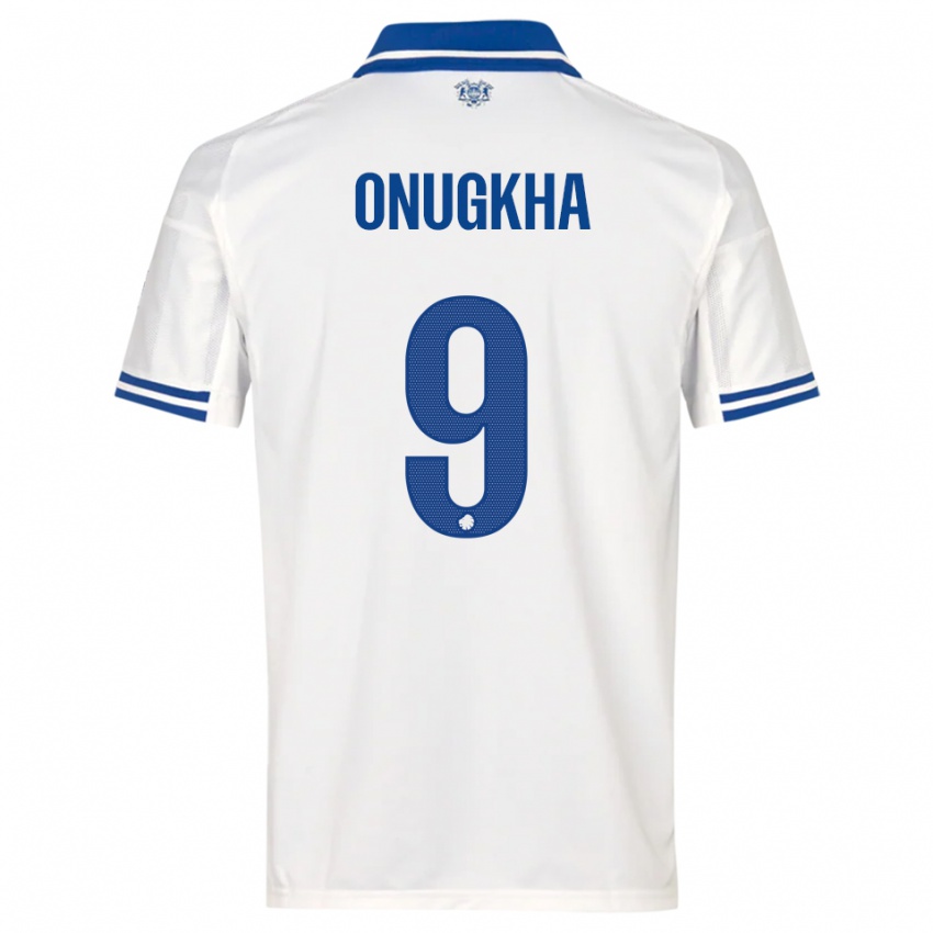 ילדים גרמן אונוגקה #9 לבן כחול ג'רזי ביתית 2025/26 חולצה קצרה