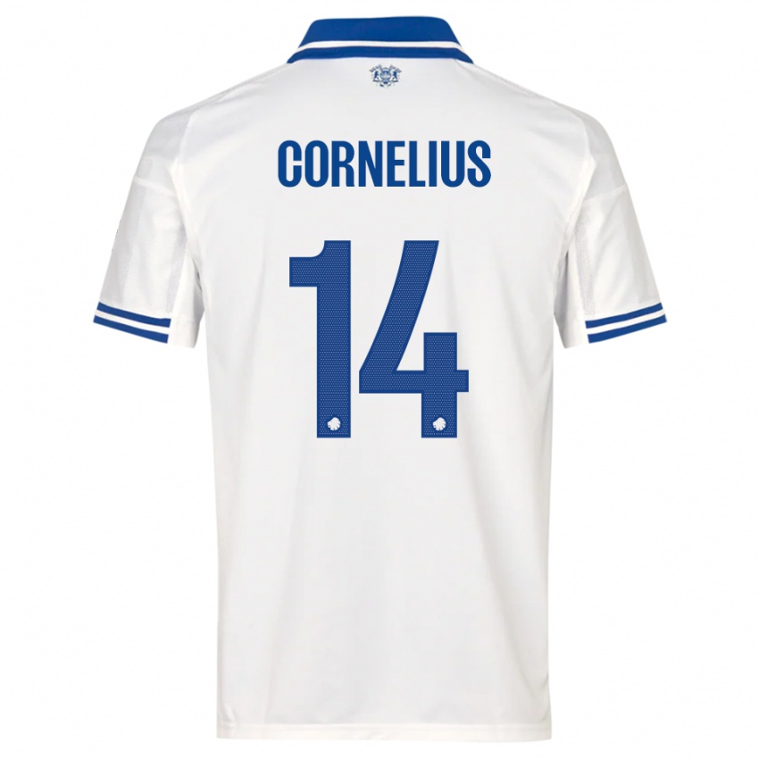 ילדים אנדראס קורנליוס #14 לבן כחול ג'רזי ביתית 2025/26 חולצה קצרה