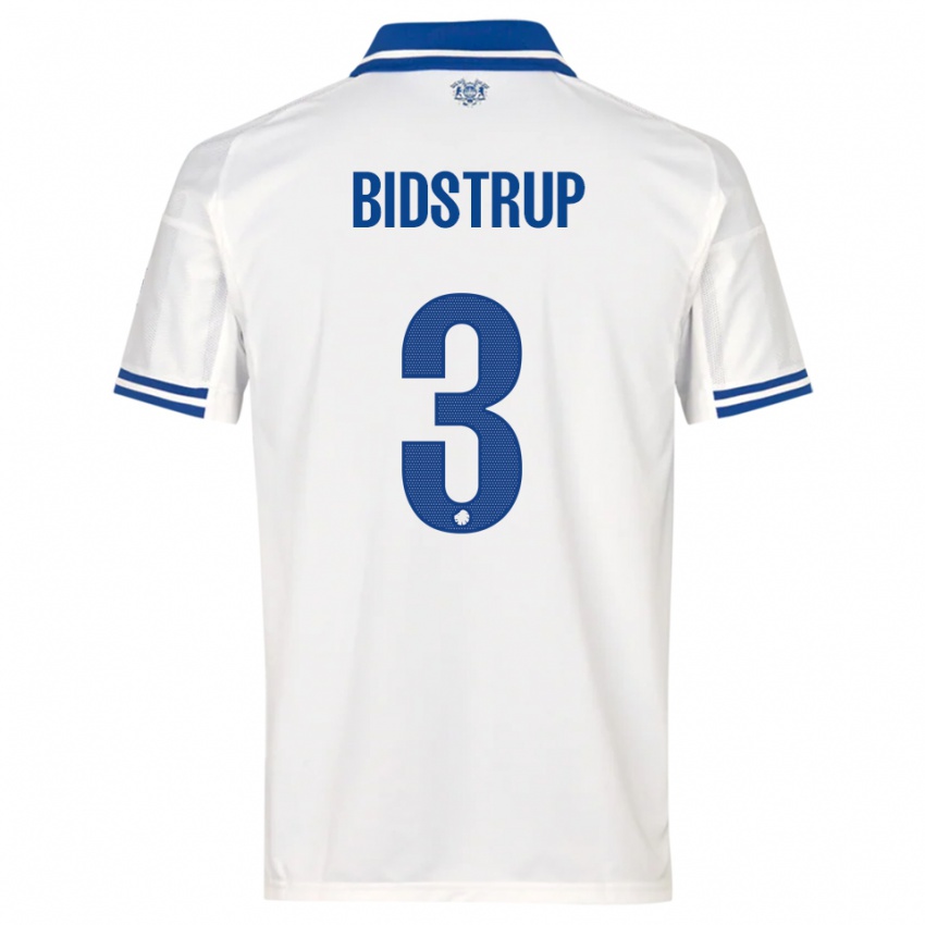 ילדים היילטה בידסטרופ #3 לבן כחול ג'רזי ביתית 2025/26 חולצה קצרה