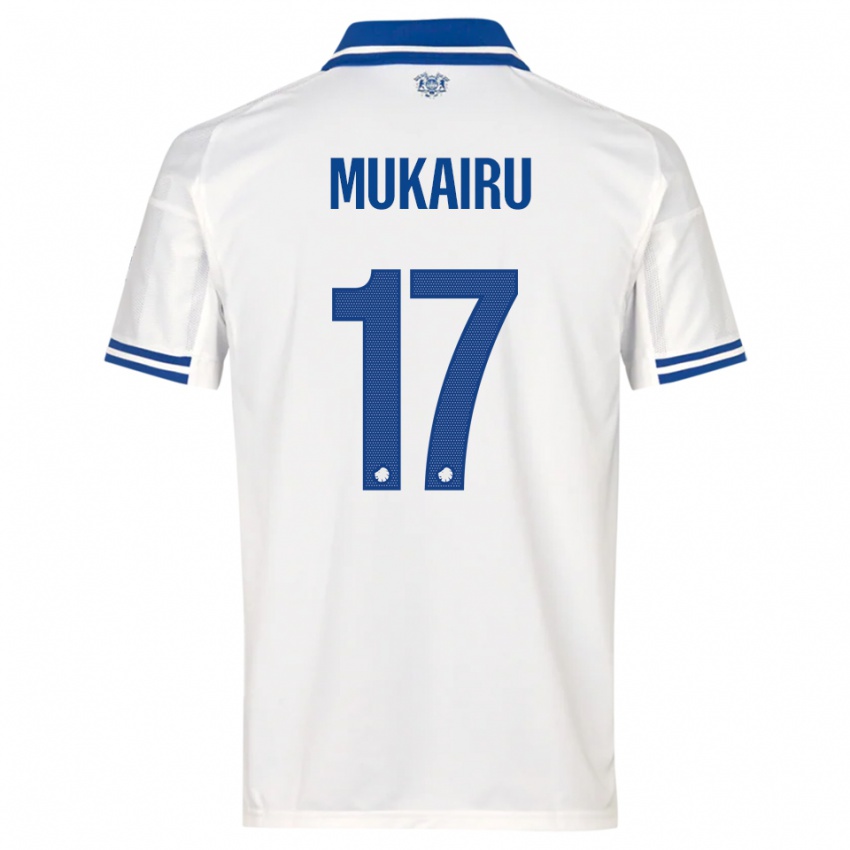 ילדים פול מוקאירו #17 לבן כחול ג'רזי ביתית 2025/26 חולצה קצרה