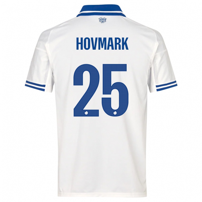 ילדים מריה הובמרק #25 לבן כחול ג'רזי ביתית 2025/26 חולצה קצרה