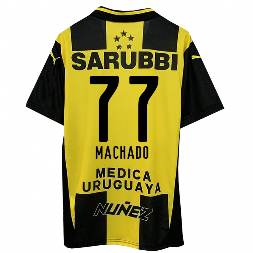 ילדים אלכסנדר מצ'אדו #77 צהוב שחור ג'רזי ביתית 2025/26 חולצה קצרה