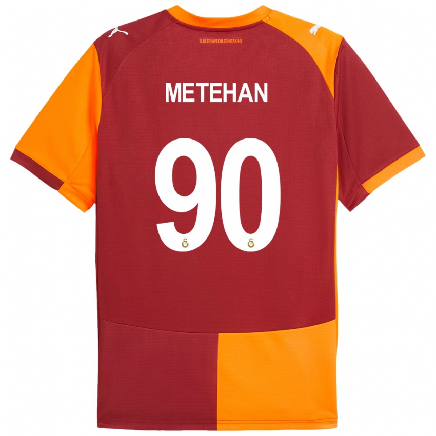 ילדים מתהאן בלטאצ'י #90 אדום כתום ג'רזי ביתית 2025/26 חולצה קצרה