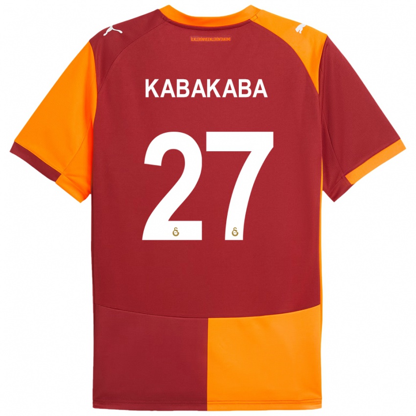 ילדים נעמי קבאבאקה #27 אדום כתום ג'רזי ביתית 2025/26 חולצה קצרה