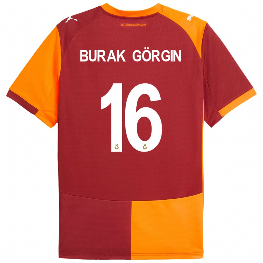 ילדים Muhammet Burak Görgin #16 אדום כתום ג'רזי ביתית 2025/26 חולצה קצרה